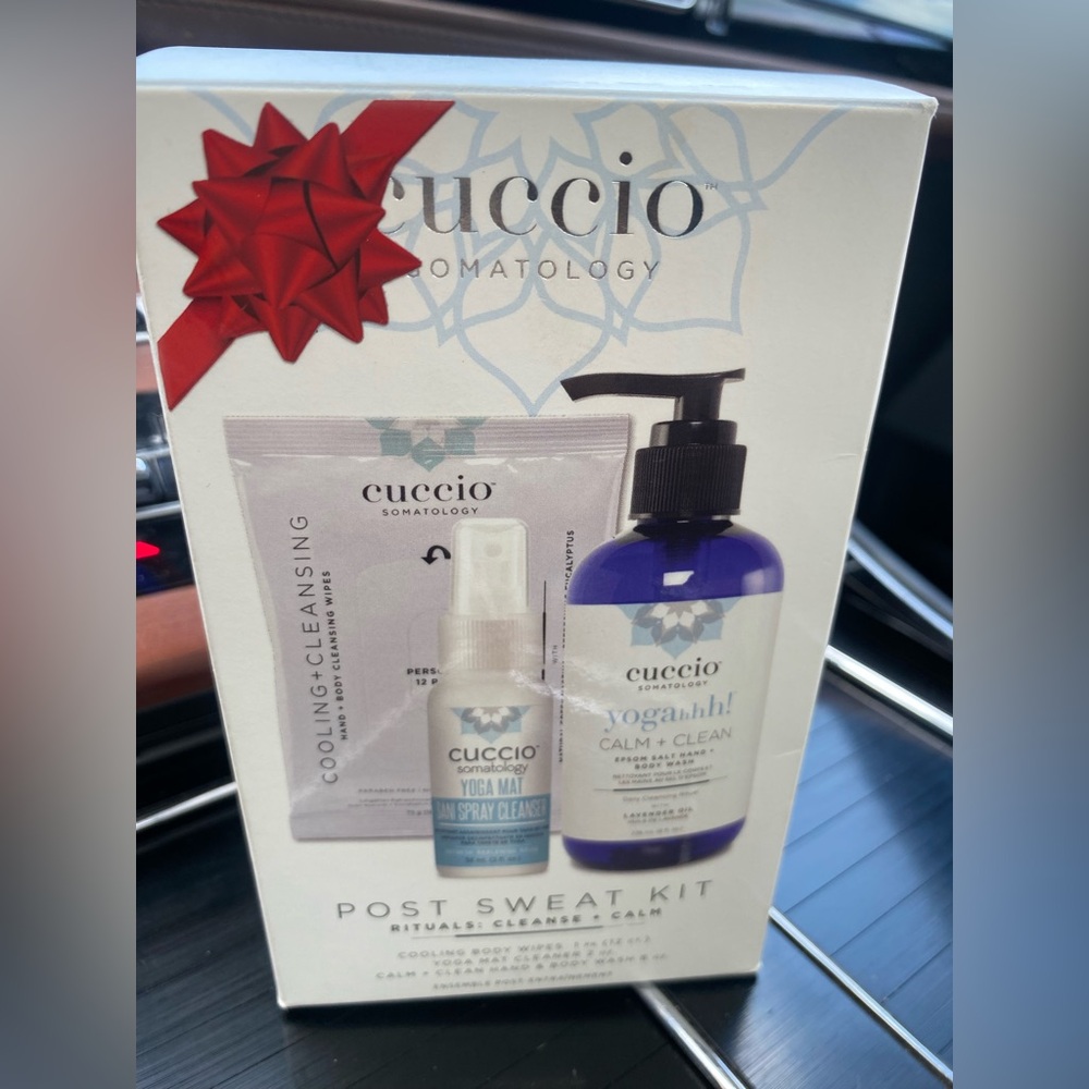 Cuccio Somatology Post Sweat Trio - includes wipes, body wash and yoga mat spray